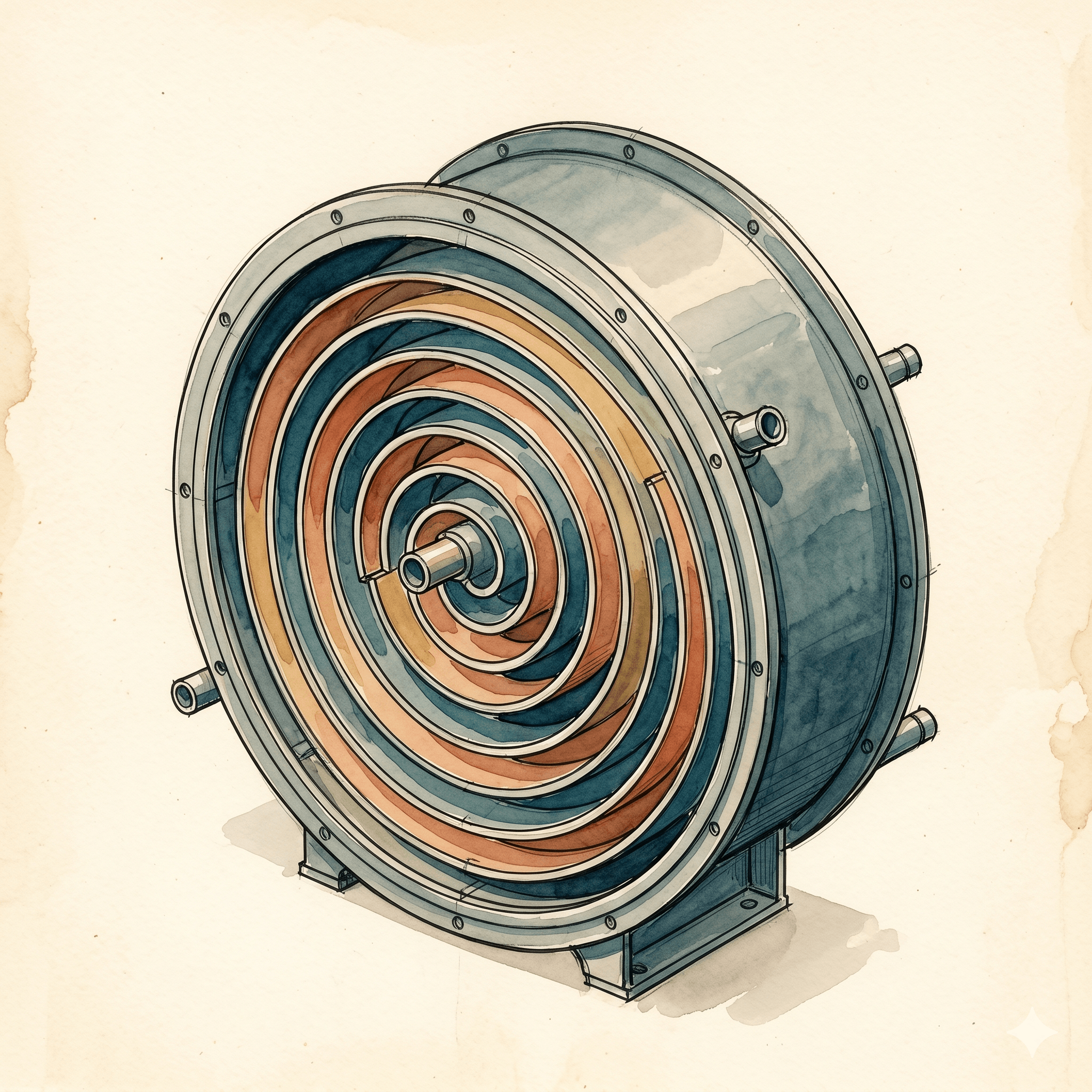 Spiral heat exchanger
